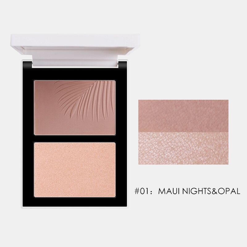 Tofarget Kombinasjon Av Highlighter-palett Shadow Nose Powder Face Makeup