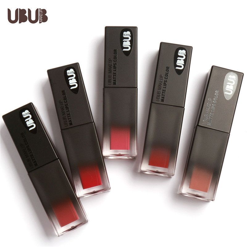 Ubub Matte Lip Gloss Vannfast Beauty Makeup Flytende Leppestift 10 Farger