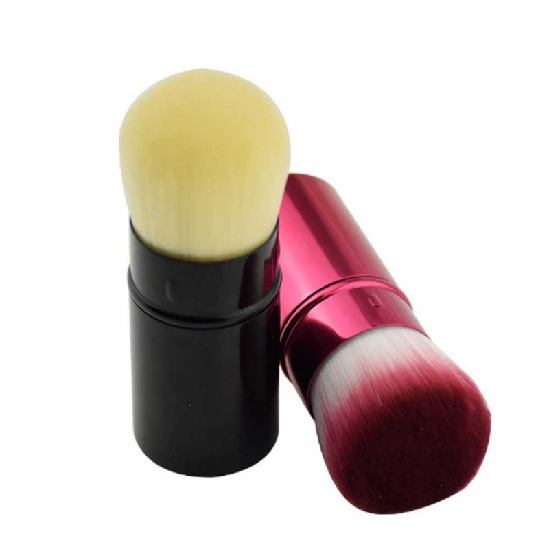 Uttrekkbar Makeup Blush Brush Blending Powder Ultramykt Og Bærbart Kosmetisk Verktøy For Kvinner