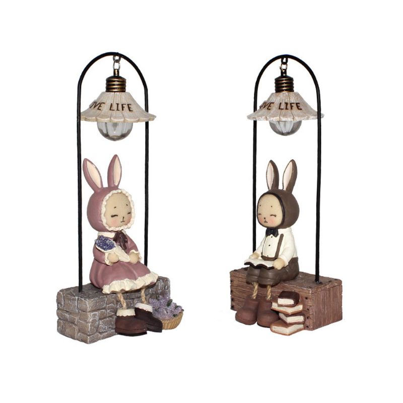 Kreativ Jenny Rabbit Toy Night Light Dekorativ Bordlampe Bursdagsgaver Til Barn Baby Jenter Gutter