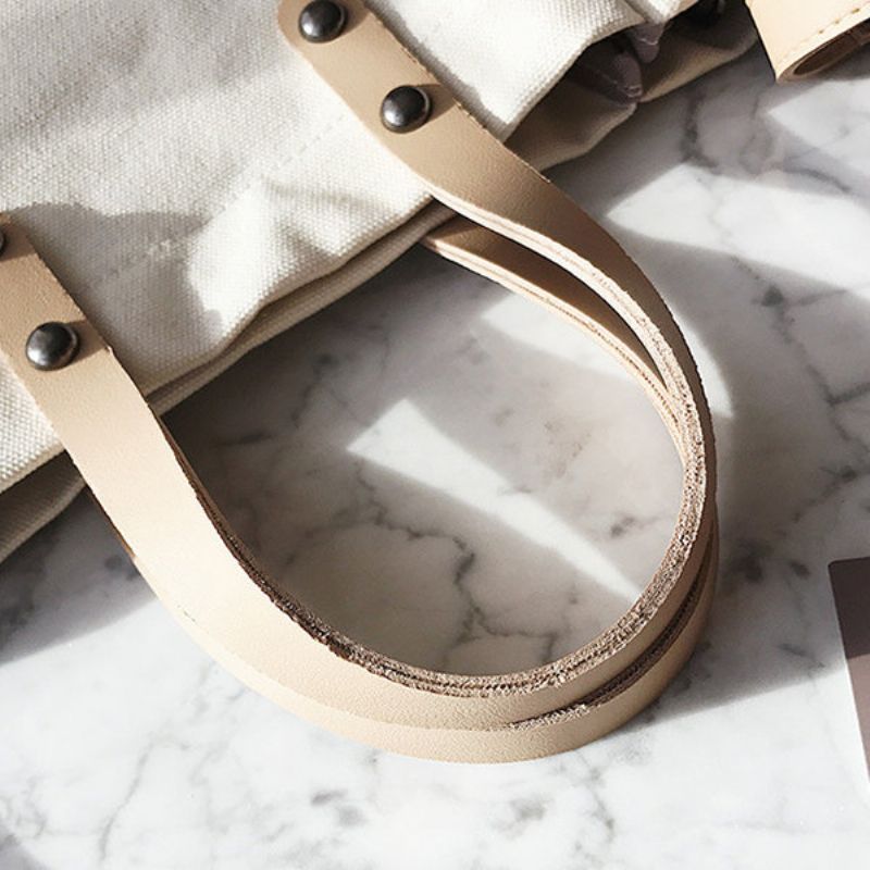 2 Stk Casual Canvas Håndveske Crossbody Bag Skuldervesker