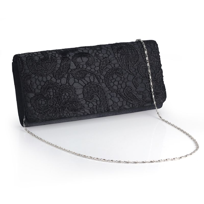 2023 Creative Lace Silke Satin Middagsbag Populær Dame Clutch Bag Brudepikeveske