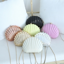 Akryl Middagspose Candy Color Shell Bag Mote Kvinnelige Clutch Bag Party Hard Box Bag