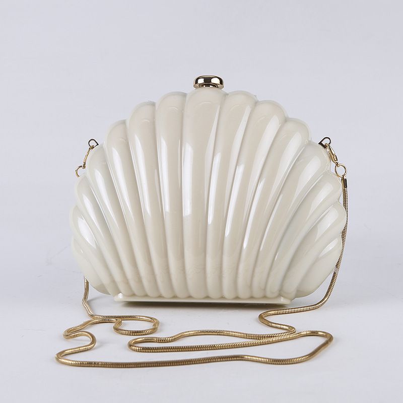 Akryl Middagspose Candy Color Shell Bag Mote Kvinnelige Clutch Bag Party Hard Box Bag