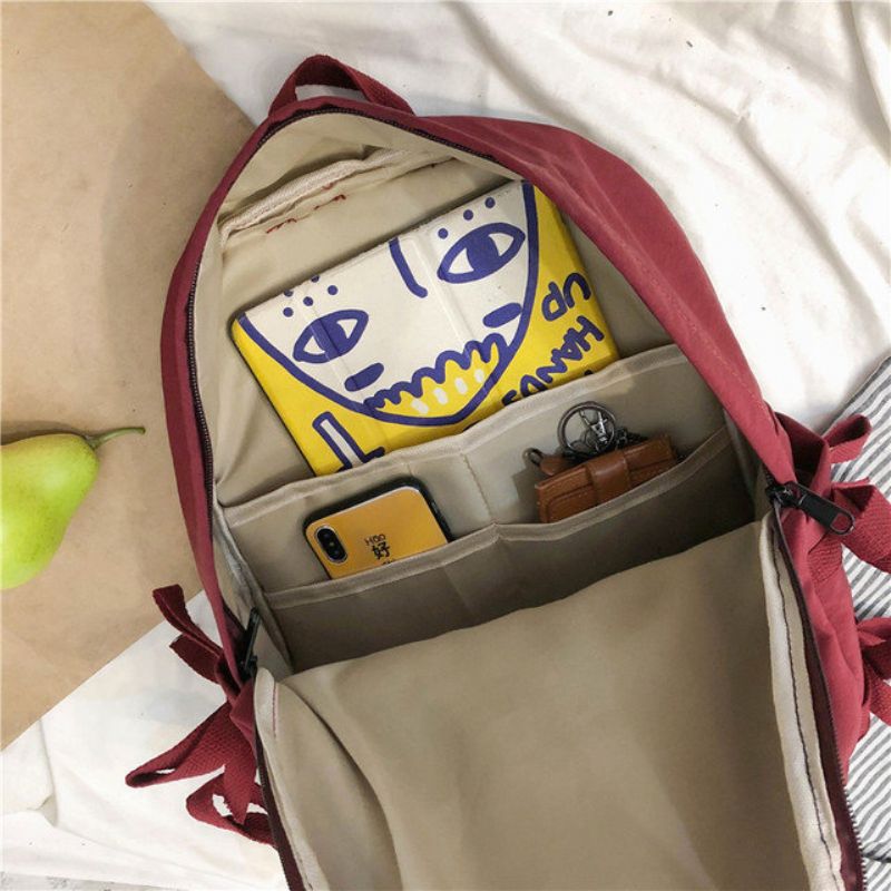 Ancient Sense Girl Bag Kvinne Ins Wind Harajuku Ulzzang College Students Campus Backpack Wild