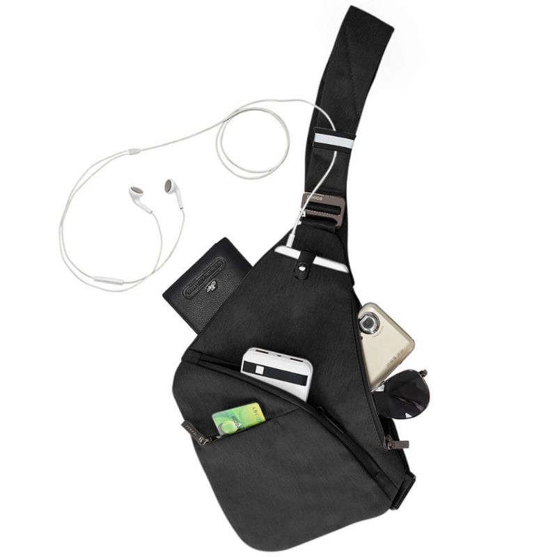 Anti-theft Crossbody Bag Skulderveske Sling Brystveske Vanntett Dekselpakke Ryggsekk Sykkel Sport