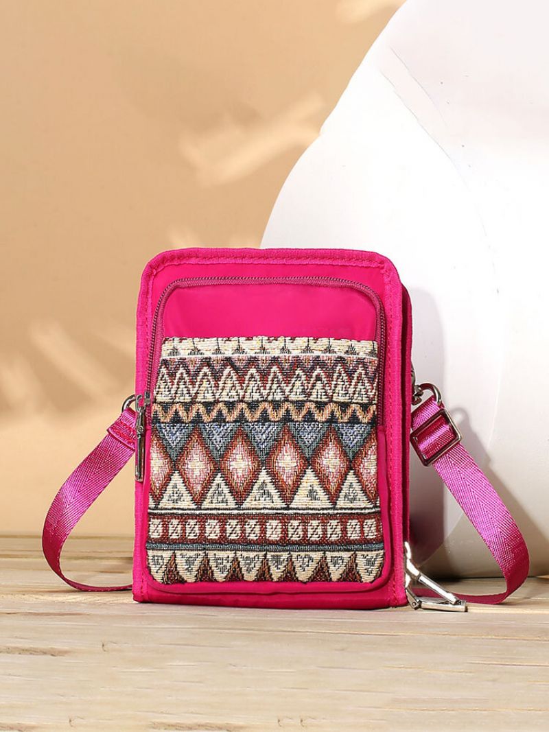 Brenice National Multi-pocket Bohemia Kortholder Mini Crossbody Vesker