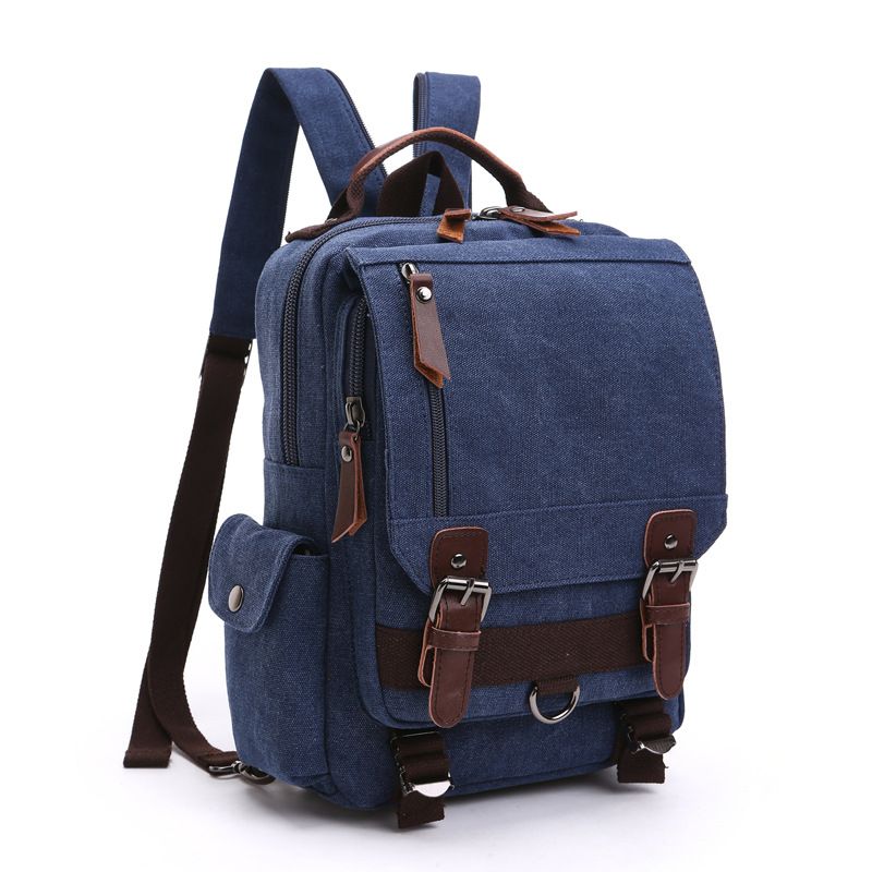 Canvas Outdoor Travel Messenger Chest Bag Ol Unisex Single Shoulder Backpack For Men