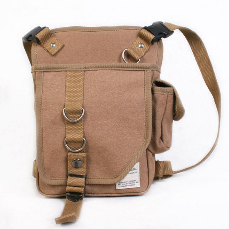 Canvas Ride Ben Bag Outdoor Crossbody Bag Multi Pocket Midjeveske For Menn