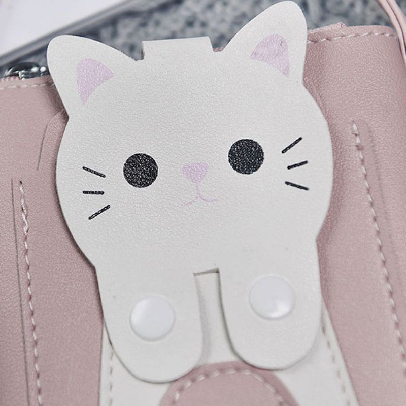 Cartoon Cat 5.5-tommers Telefonveske Skulderveske Crossbody Bags Hang Bag