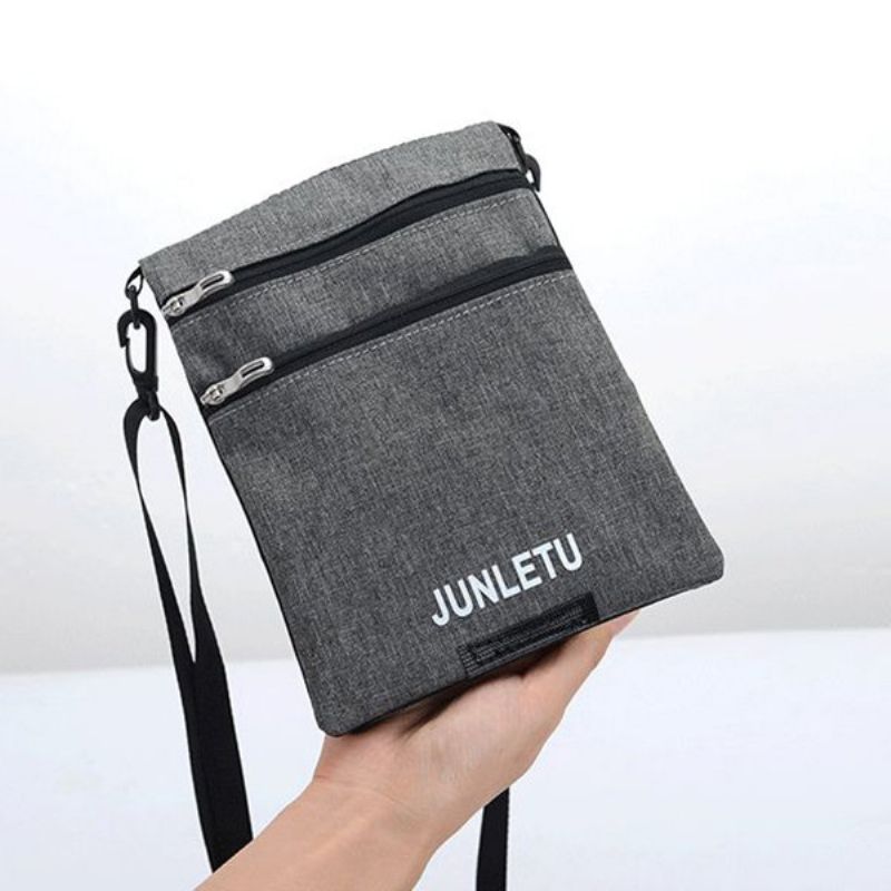 Casual Nylon Solid Crossbody Bag Leisure Skulderveske