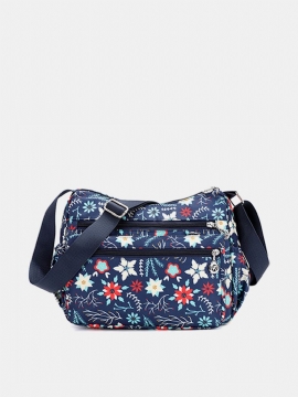 Dame Blomstermønster Vanntette Lette Skuldervesker Crossbody-vesker