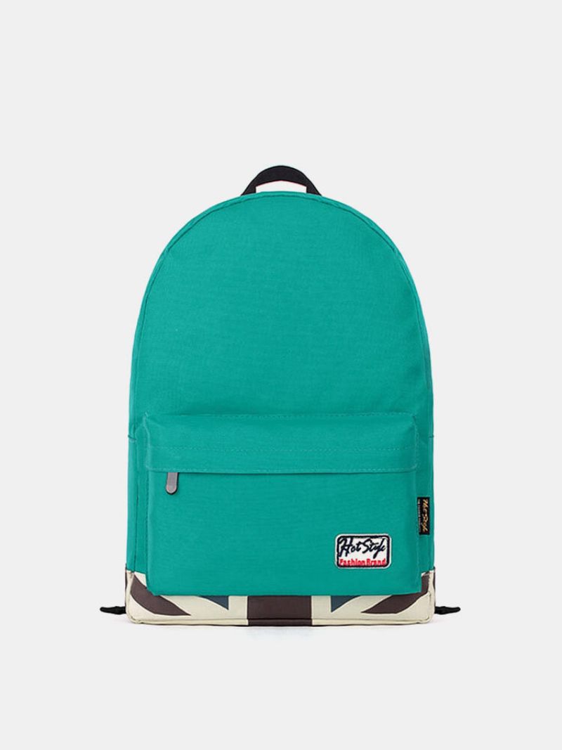 Dame Candy Color College Style Canvas Ryggsekk