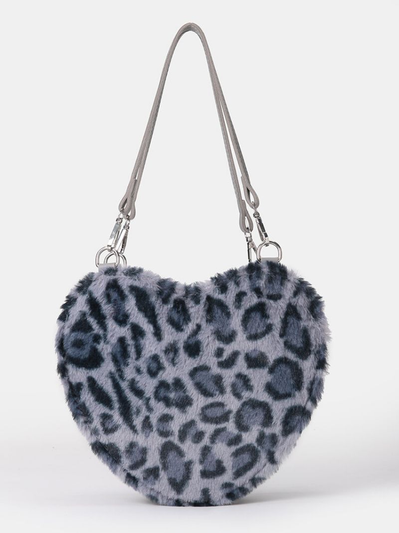 Dame Dacron Casual Leopard Chain Crossbody Bag Håndveske