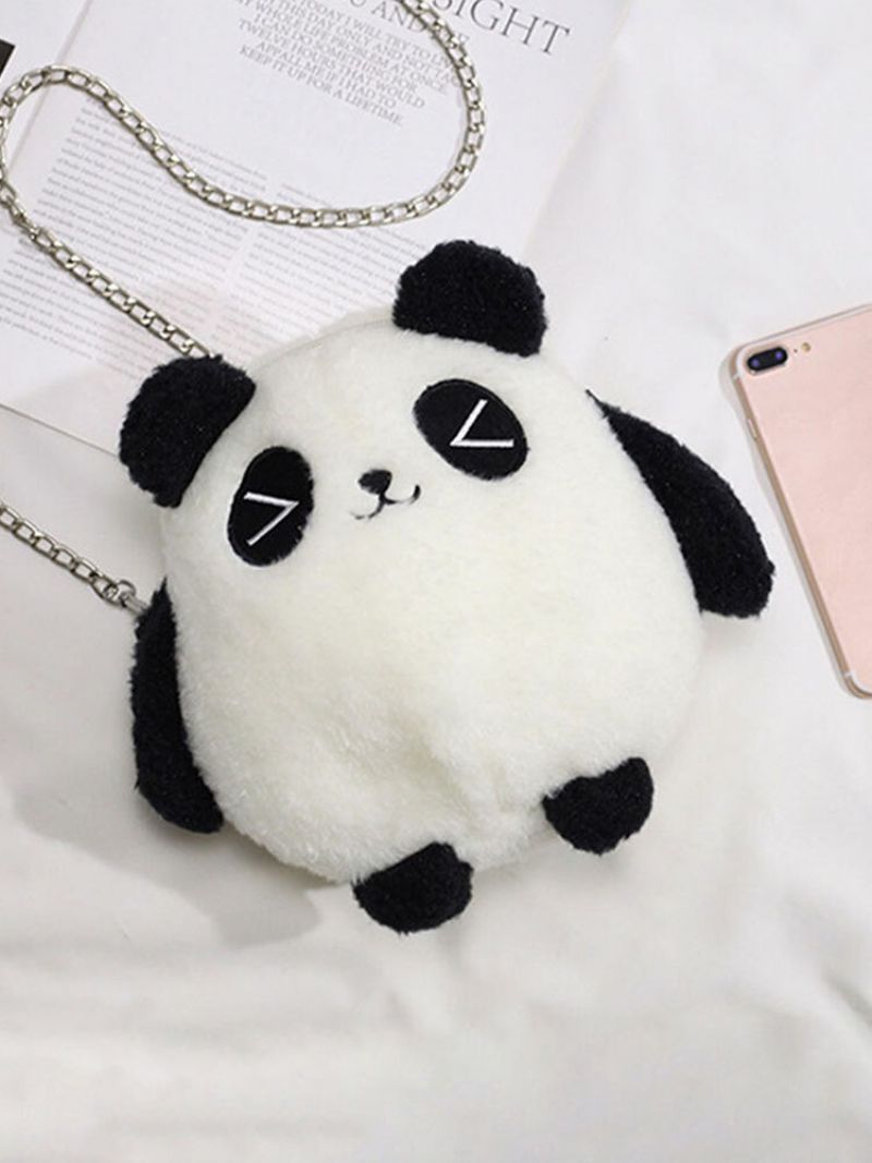 Dame Dacron Casual Winter Olympics Beijing 2023 Søt Panda Crossbody Bag