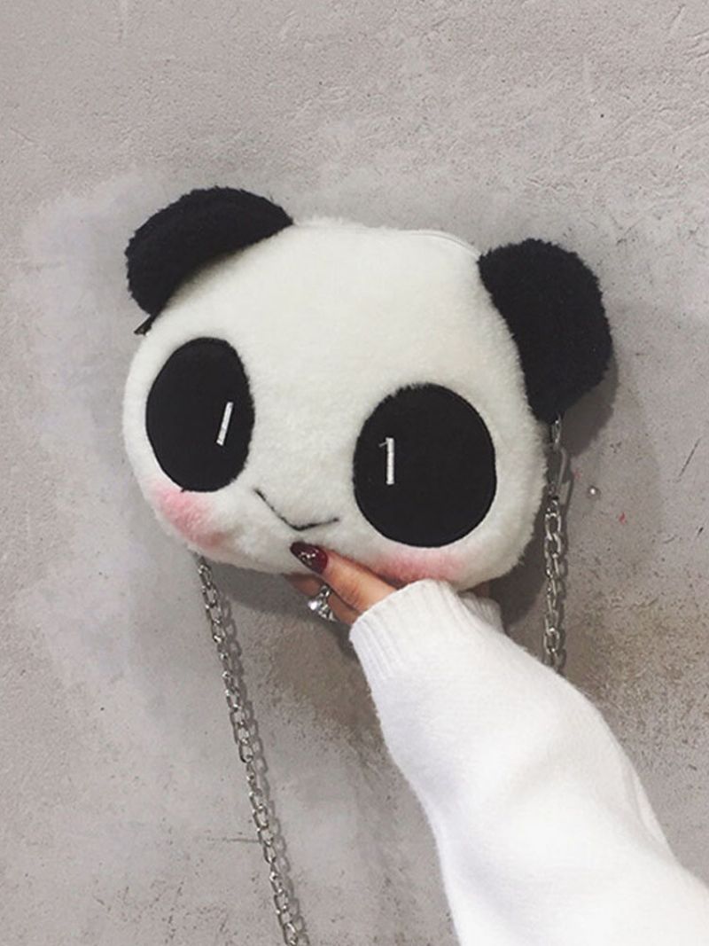 Dame Dacron Casual Winter Olympics Beijing 2023 Søt Panda Crossbody Bag