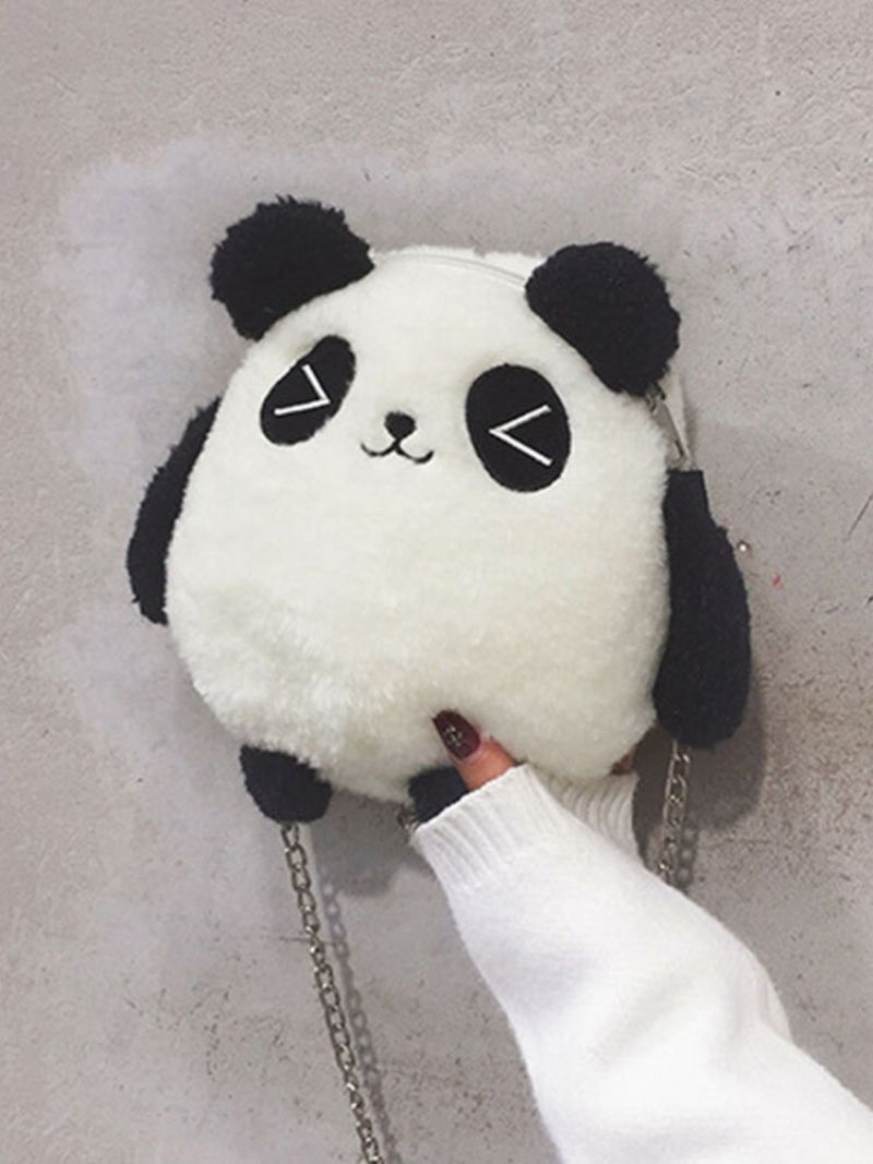 Dame Dacron Casual Winter Olympics Beijing 2023 Søt Panda Crossbody Bag