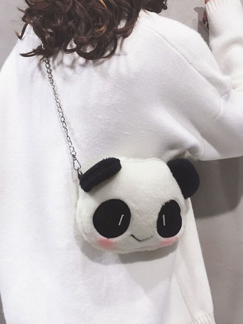 Dame Dacron Casual Winter Olympics Beijing 2023 Søt Panda Crossbody Bag