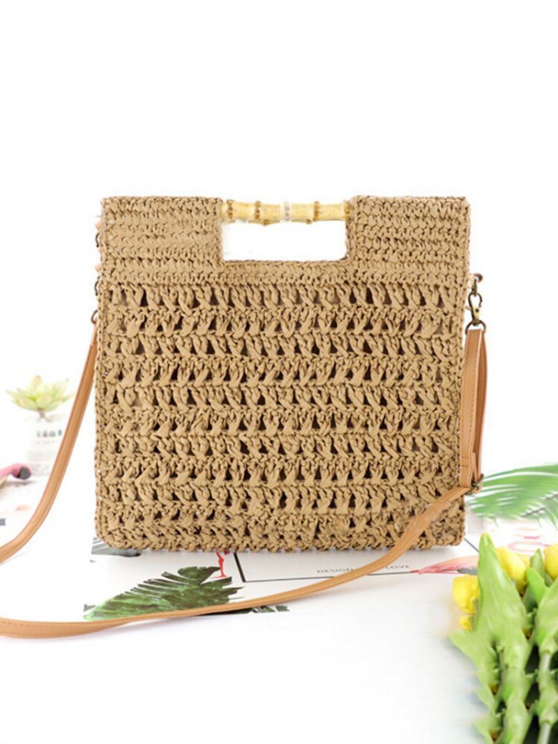 Dame Halm Elegant Holiday Crossbody Bag Cabriolet Strap Casual Beach Sweet Handbag