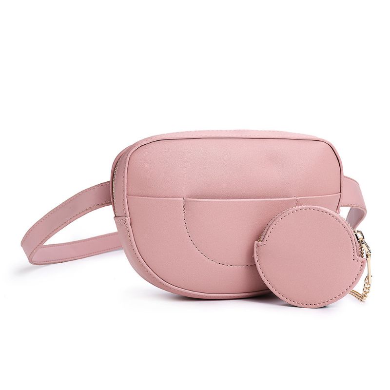 Dame-kjede Midjeveske Solid Telefonveske Crossbody-veske