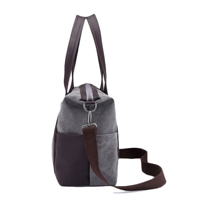 Dame Lerret Slitesterk Veske Med Stor Kapasitet Multifunksjons Fritids-crossbody-veske