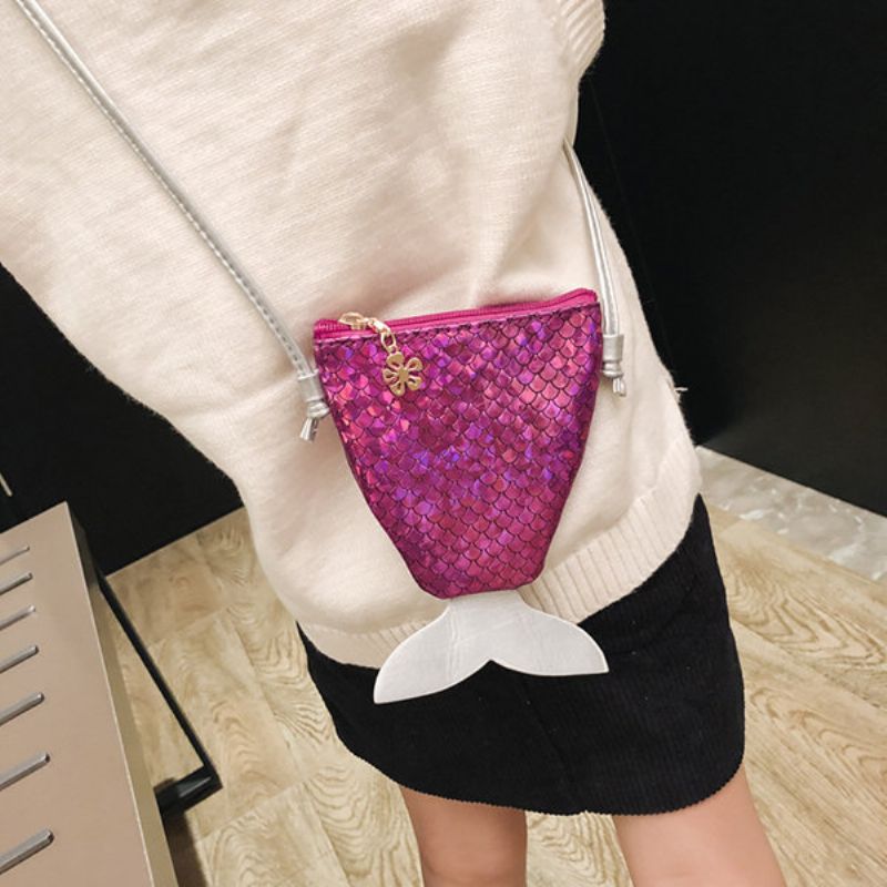 Dame Paljetter Mermaid Laser Crossbody Bag