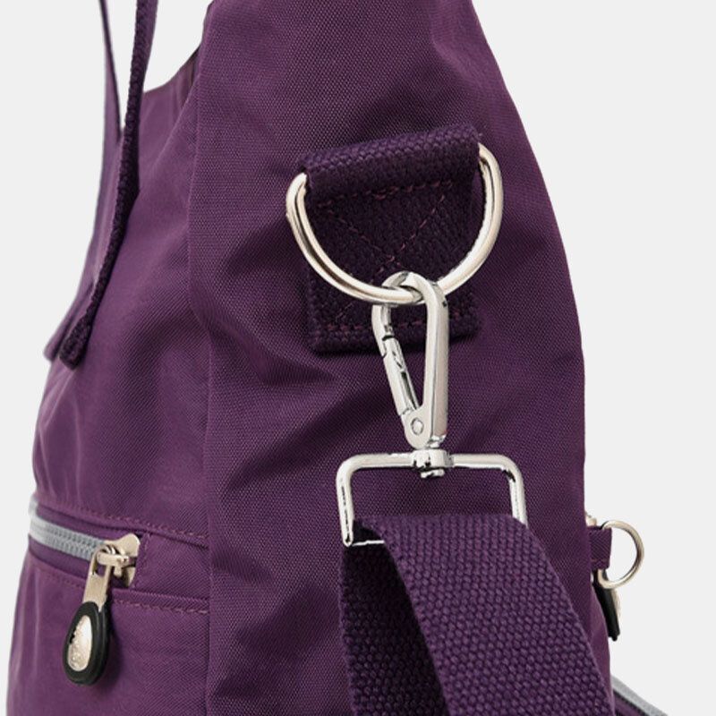 Dame Solid Nylon Vanntett Crossbody Bag Med Stor Kapasitet