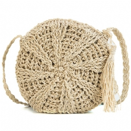 Dame Straw Bag Crossbody Bag Skulderveske