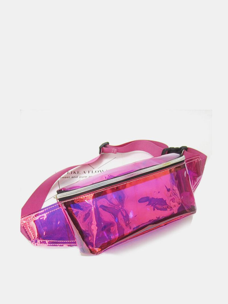 Dame Transparent Pvc Beach Bag Outdoor Fanny Bag Laser Chest Bag