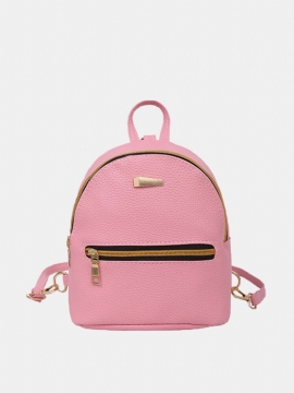 Dameryggsekk Candy Color Solid Preppy Chic Mini Bag