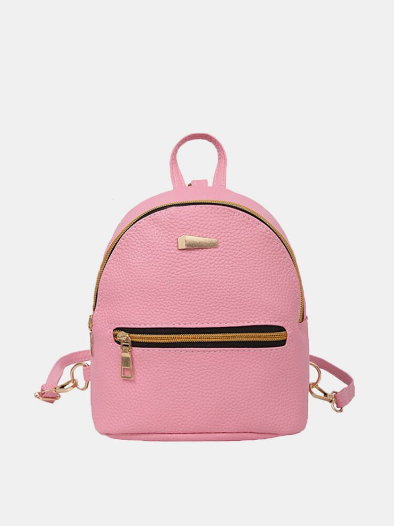 Dameryggsekk Candy Color Solid Preppy Chic Mini Bag