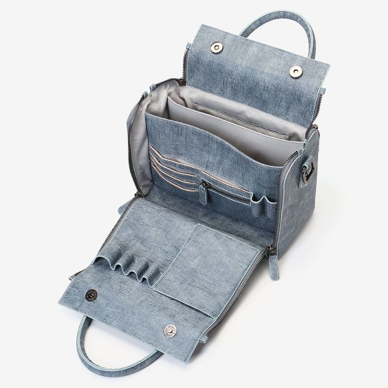 Dreame Solid Kosmetisk Håndveske Kapasitet Bag Multifunksjon Crossbody Bag