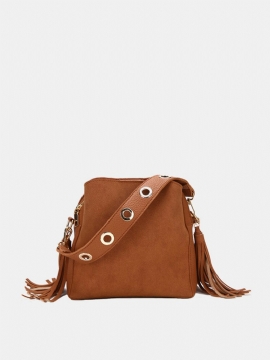 Dusk Bøtteveske Pu-lærhåndveske Skuldervesker Crossbody-veske For Kvinner