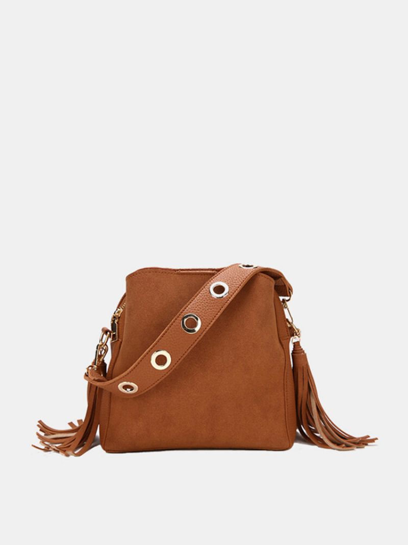 Dusk Bøtteveske Pu-lærhåndveske Skuldervesker Crossbody-veske For Kvinner