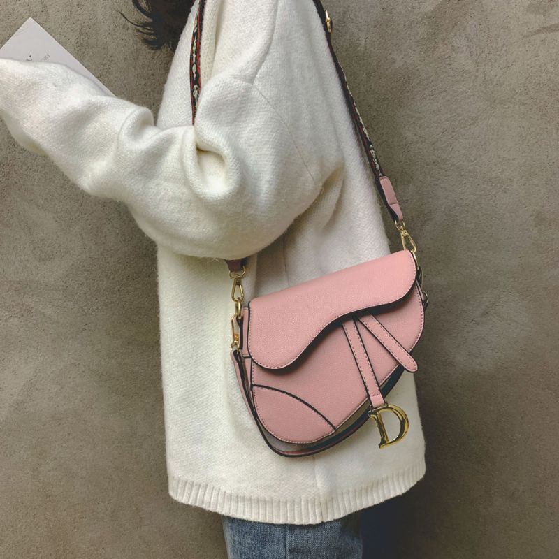 Eksklusiv Veske Cross-body Vestlig Stil Bredbåndsmote No Match2020 Ny Vår Og Sommer Tidevann Super Hot Net Red Sadel Bag