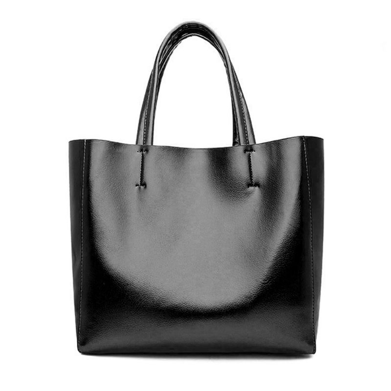 Elegant Tote Bag Skulderveske Retro Pu-skinn Mote Litchi Grain Stor Størrelse Clutchvesker 2023 Motehåndveske Med Veske