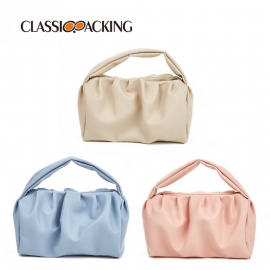 Enkel Cloud Bag Ins Tekstur Ensfarge Dame Handbag Trend All-match Hand Bag Kosmetisk Veske