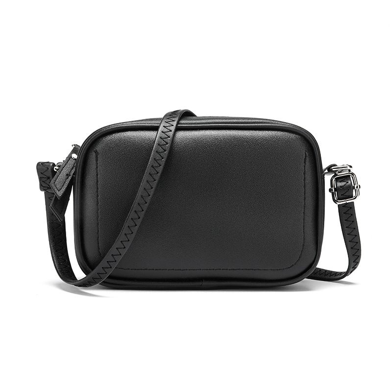 Ensfarget Enkel Dameveske Koreansk Versjon All-match Liten Firkantet Veske Mote Messenger Bag Skulderveske