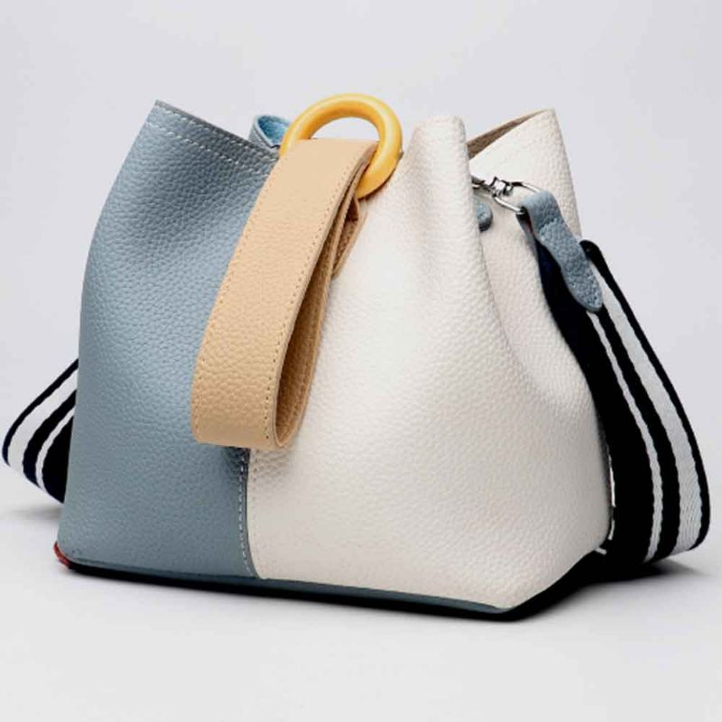 Fresh Ladies Crossbody Bag Dame Bucket Bag Med Avtakbar Blærepose