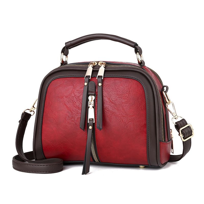 Håndvesker Damevesker Designer Pu Skinn Ensfarget Messenger Bag Mote Skulder Crossbody Vesker Jenter Tassen Tote