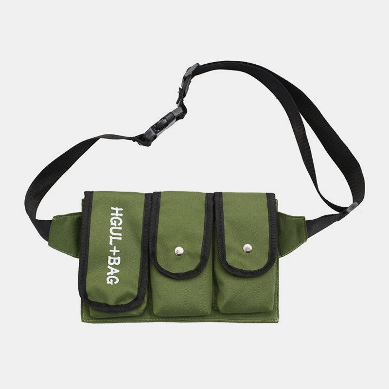 Herre Tactical Sporty Crossbody-veske Med Flere Lommer