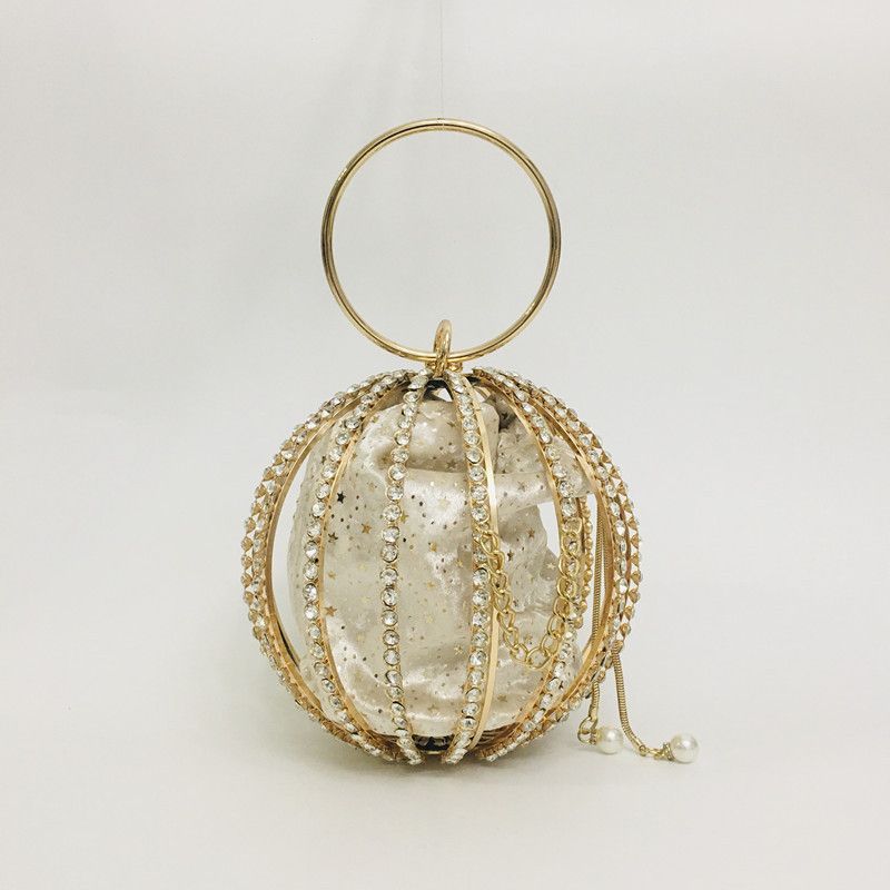 Hollow Diamond Ball Bag Evening Bag