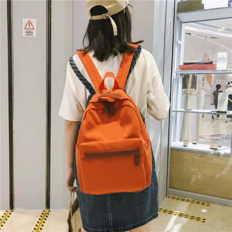 Ins Wind Bag Kvinnemote College Student Casual Ryggsekk Vintage Sense Girl High School Japansk Bf