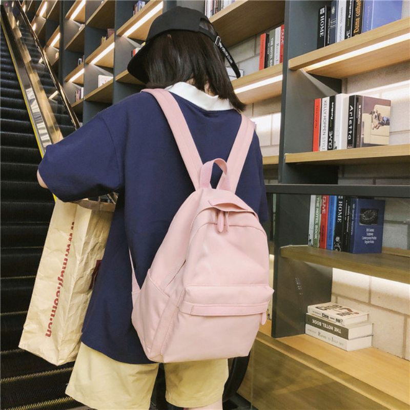 Ins Wind Bag Kvinnemote College Student Casual Ryggsekk Vintage Sense Girl High School Japansk Bf