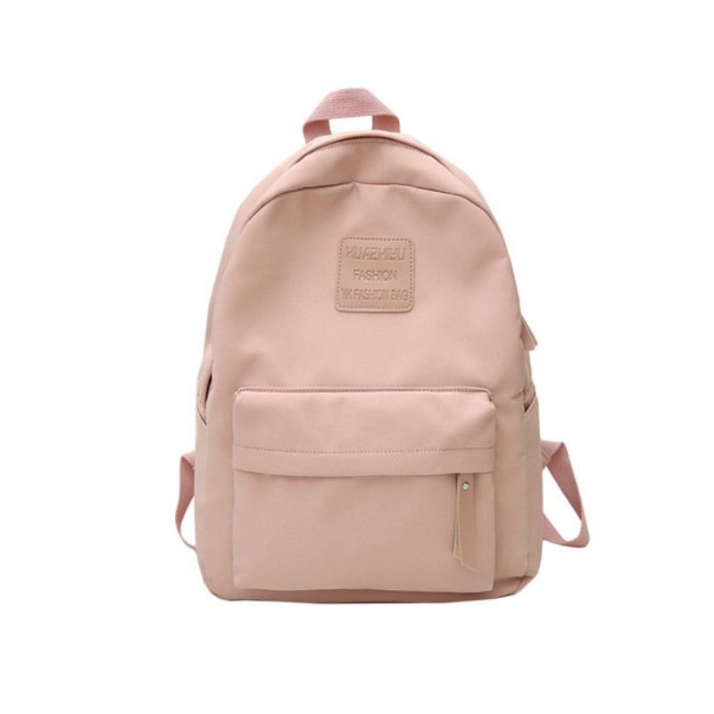 Japansk Versjon Av The Ancient Sense Of Solid Color Ryggsekk Girl Super Student Bag Wild Waterproof Sen Backpack Tide 201