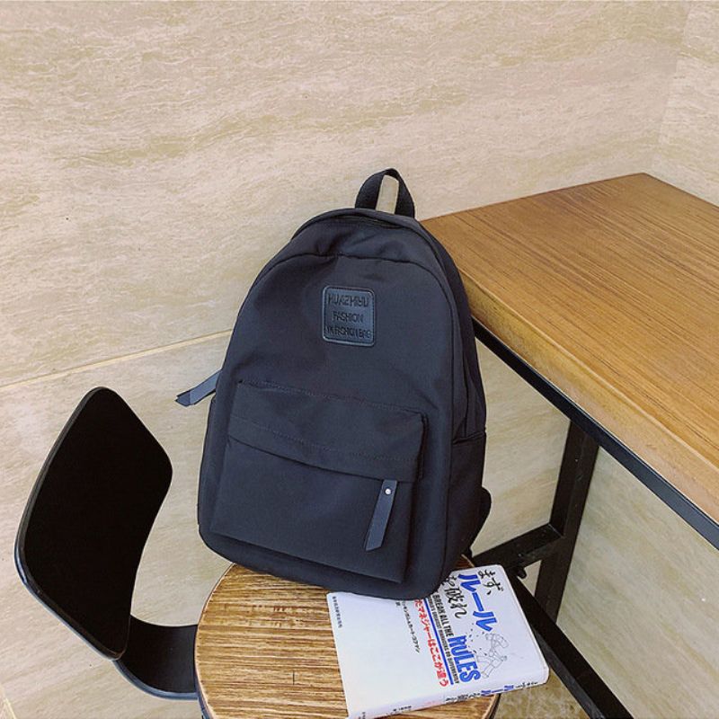 Japansk Versjon Av The Ancient Sense Of Solid Color Ryggsekk Girl Super Student Bag Wild Waterproof Sen Backpack Tide 201