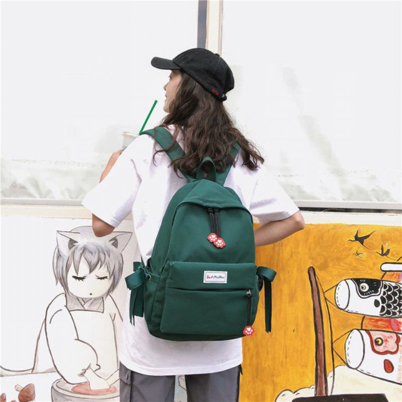 Jente Skulderveske Harajuku Ins Wind Bag Kvinne High School Wild College Students Fashion Sen Ryggsekk