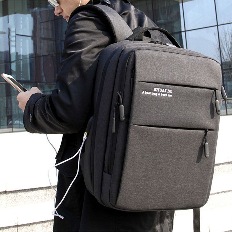 Klassiske Business Ryggsekker 17l Kapasitet Studenter Laptop Bag