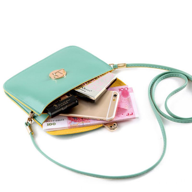 Kvinne Pu Crossbody Bag Telefon Bag Liten Konvolutt Bag Oppbevaringsveske