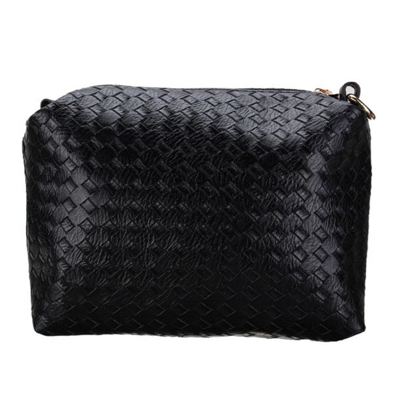 Kvinner 3 Stk Vintage Pu Skinn Skulderveske Handbag Clutch Bag